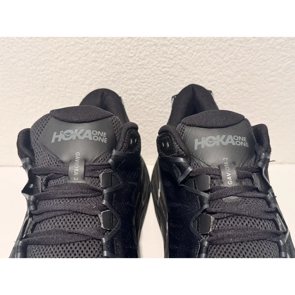 Hoka One Mens Gaviota 3 Running Shoe Size 13 Black Sneaker Active Gym Workout - Picture 5 of 14